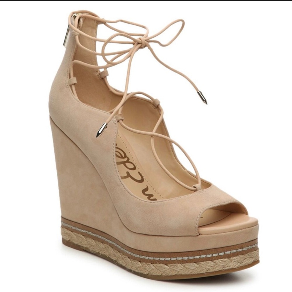 Sam Edelman Harriet Lace Up Wedge 7.5
